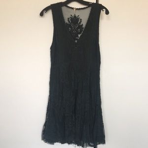 Free People emerald lace dress